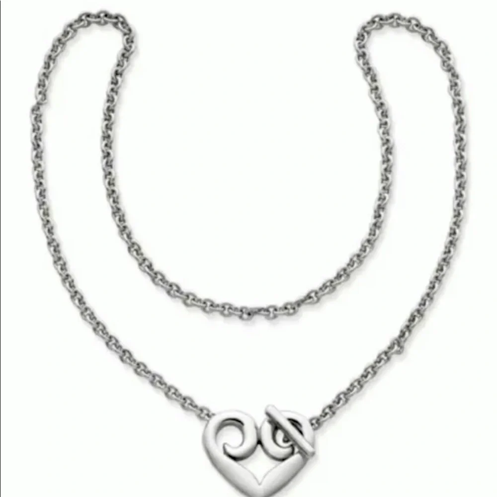 💝RETIRED James Avery Heart Toggle Necklace. - Picture 1 of 4